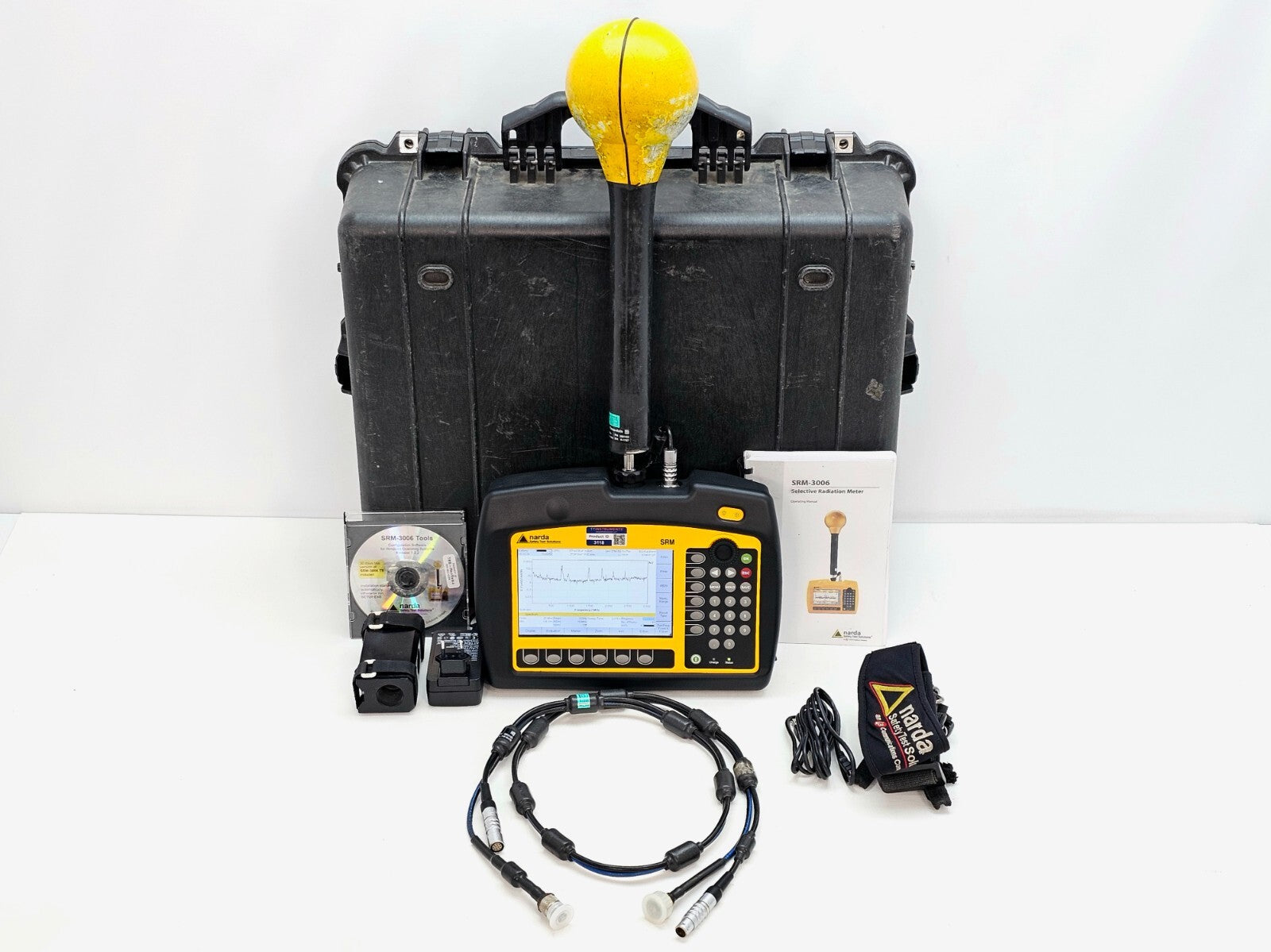 Narda SRM-3006 Selective Radiation Meter 3006/01 / 3501/03 Probe 27 MHz - 3 GHz