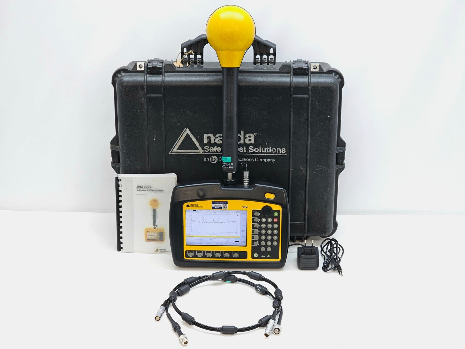 Narda SRM-3006 Selective Radiation Meter 3006/01 + 3501/03 Probe 27 MHz - 3 GHz