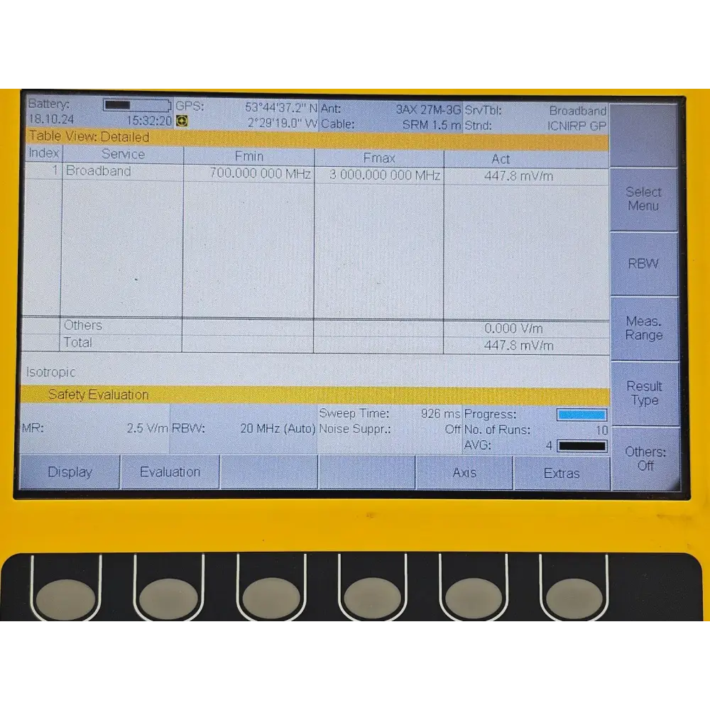 Narda SRM-3006 Selective Radiation Meter 3006/01 + 3501/03 Probe 27 MHz - 3 GHz15