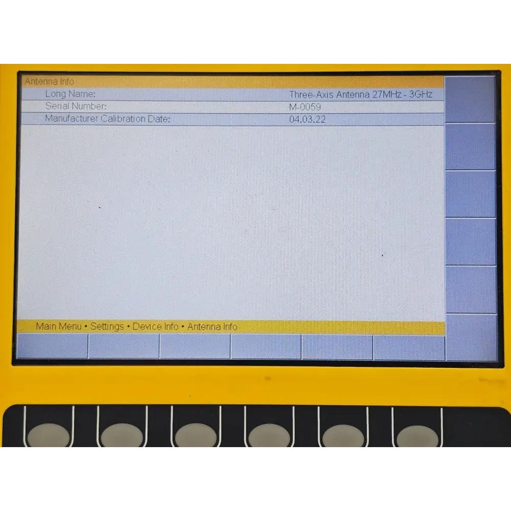 Narda SRM-3006 Selective Radiation Meter 3006/01 + 3501/03 Probe 27 MHz - 3 GHz8