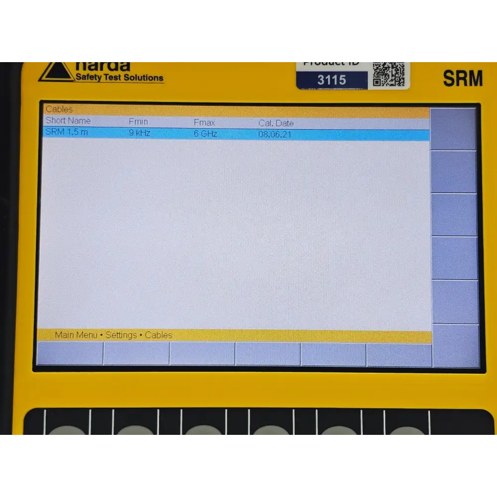 Narda SRM-3006 Selective Radiation Meter 3006/01 + 3501/03 Probe 27MHz - 3GHz
