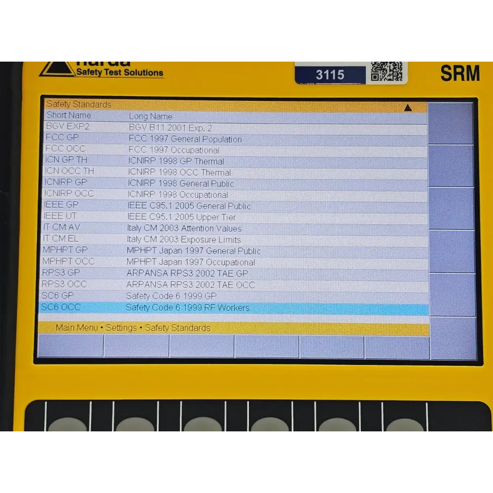 Narda SRM-3006 Selective Radiation Meter 3006/01 + 3501/03 Probe 27MHz - 3GHz