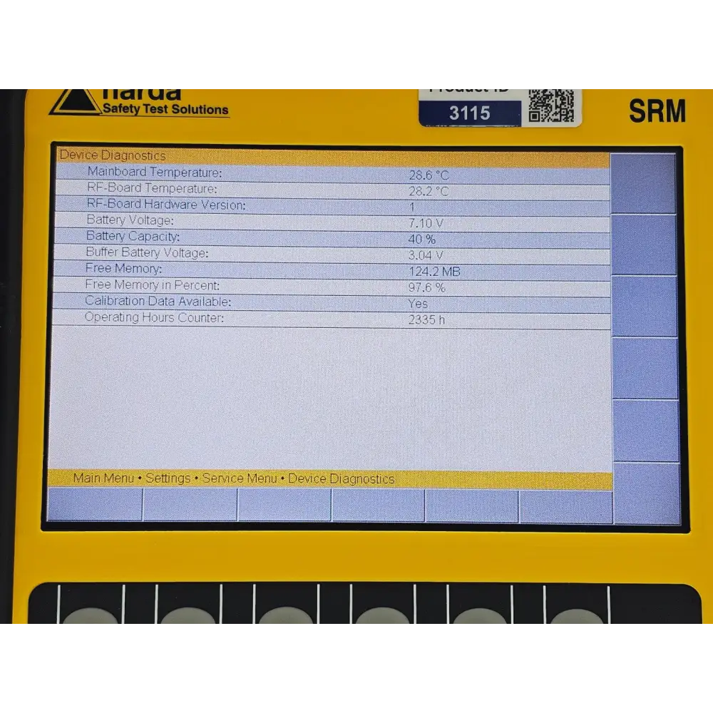 Narda SRM-3006 Selective Radiation Meter 3006/01 + 3501/03 Probe 27MHz - 3GHz