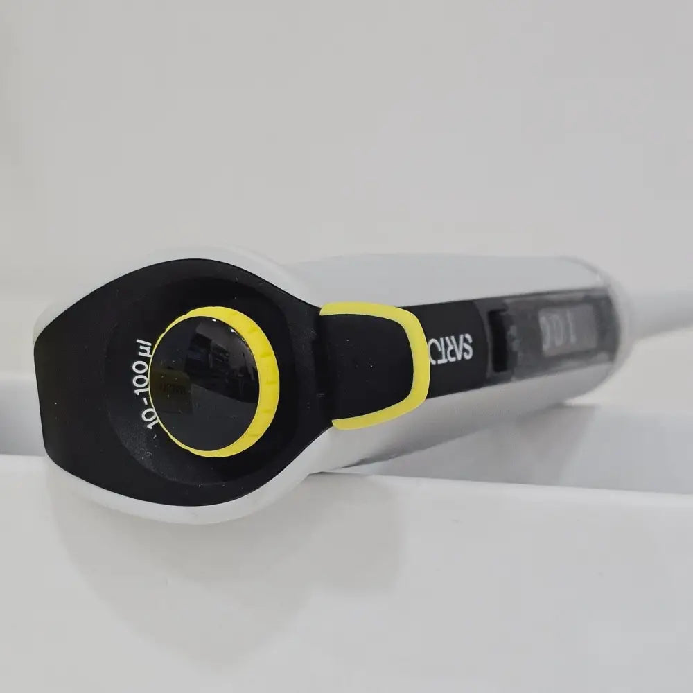 Sartorius Tacta LH-729050 pipette shown with original manufacturer box and included accessories