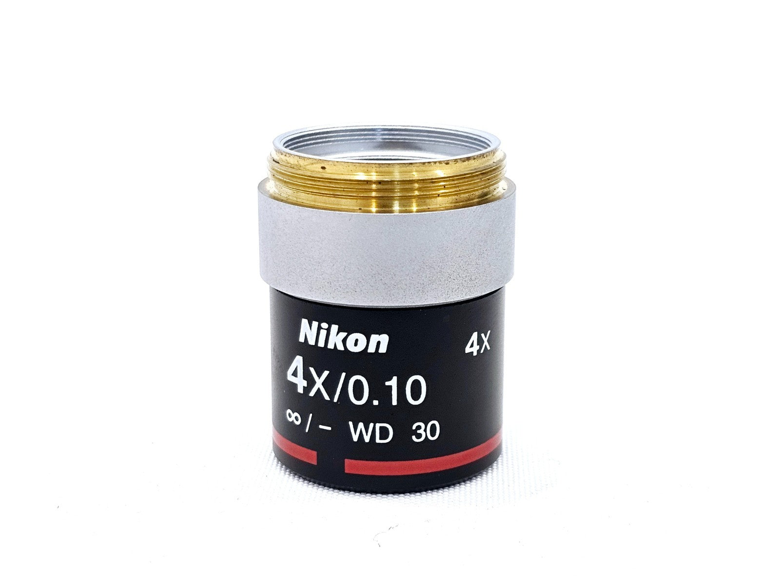 Nikon 4x/0.10 Objective ∞/- WD 30