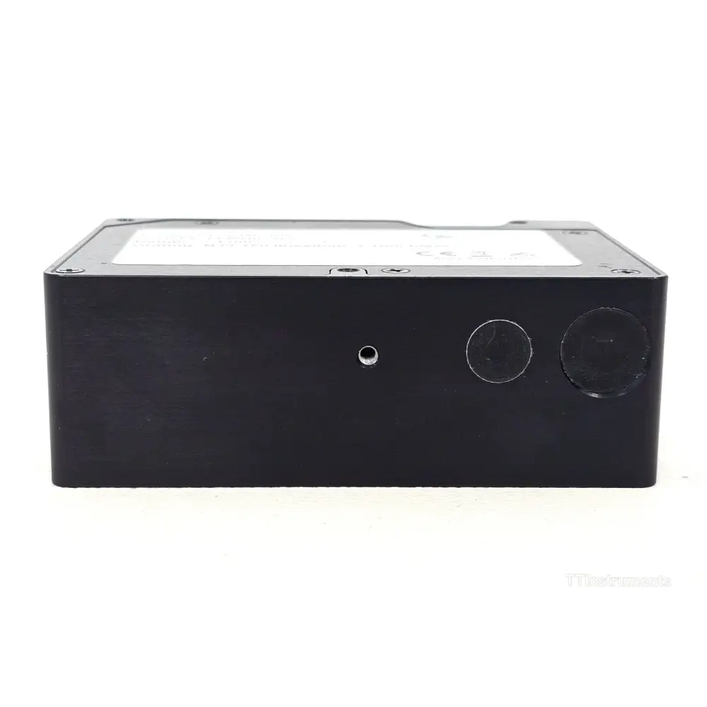 Ocean Optics Flame-NIR NIR128B spectrometer angled three-quarter view showing overall form factor