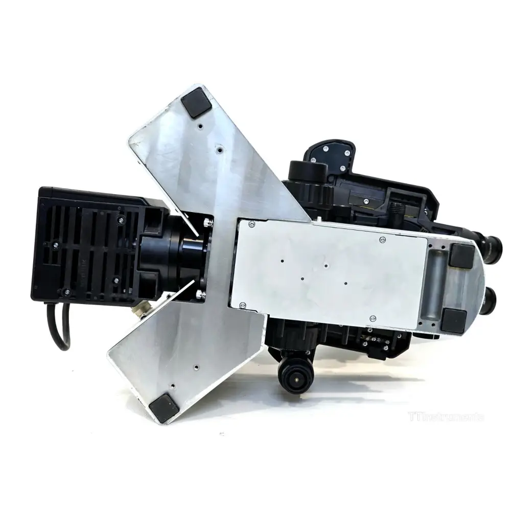 Olympus ColorView camera unit removed from microscope, showing C-mount interface