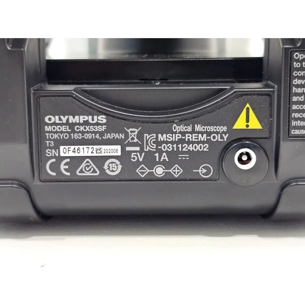 Olympus CKX53 Tissue Culture Inverted Microscope 4X, 10X, 20X, 40X Objectives