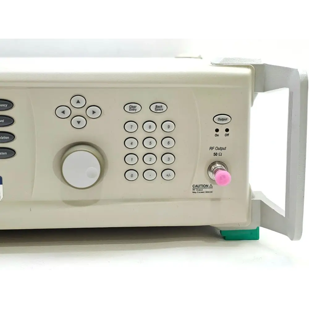 Anritsu MG3694C system information screen showing installed options 2B and 15B