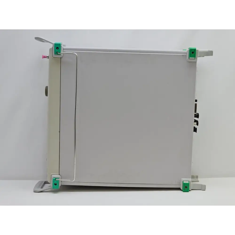 Anritsu MG3694C signal generator shown powered on with active frequency display