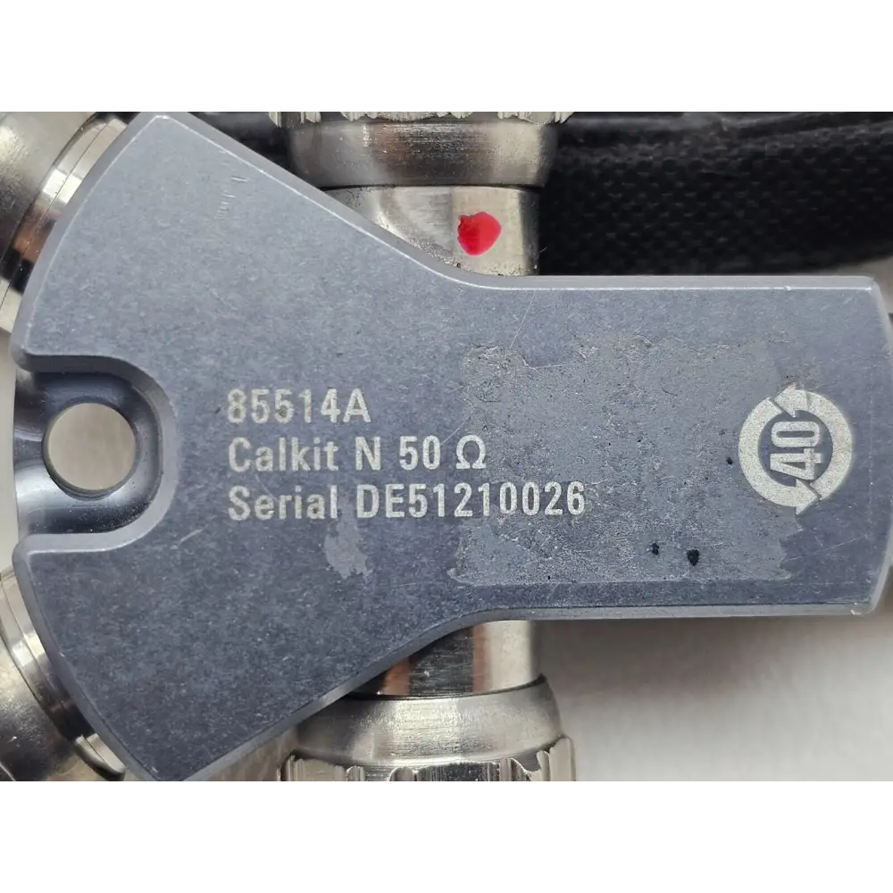 Agilent 85514A 4-in-1 calibration kit overhead view showing module and connector detail