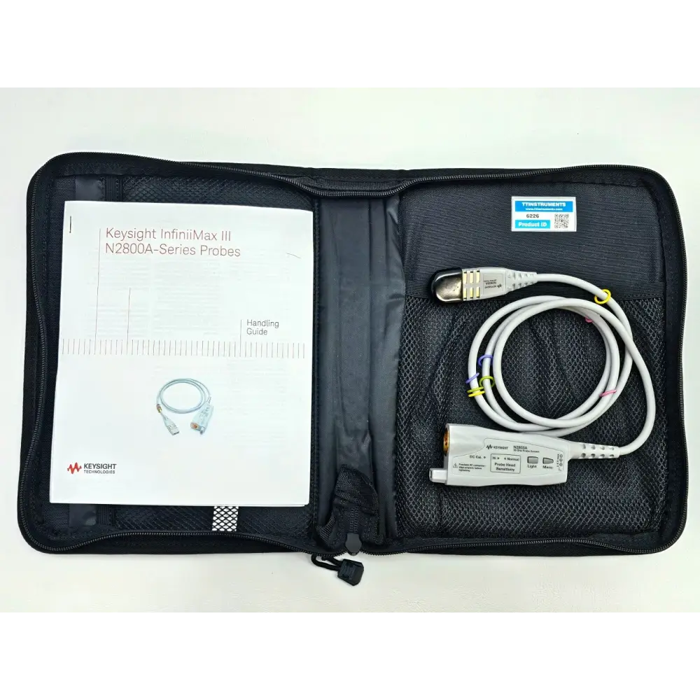 Keysight Agilent N2803A 30 GHz InfiniiMax III probe amplifier, front view showing AutoProbe connector