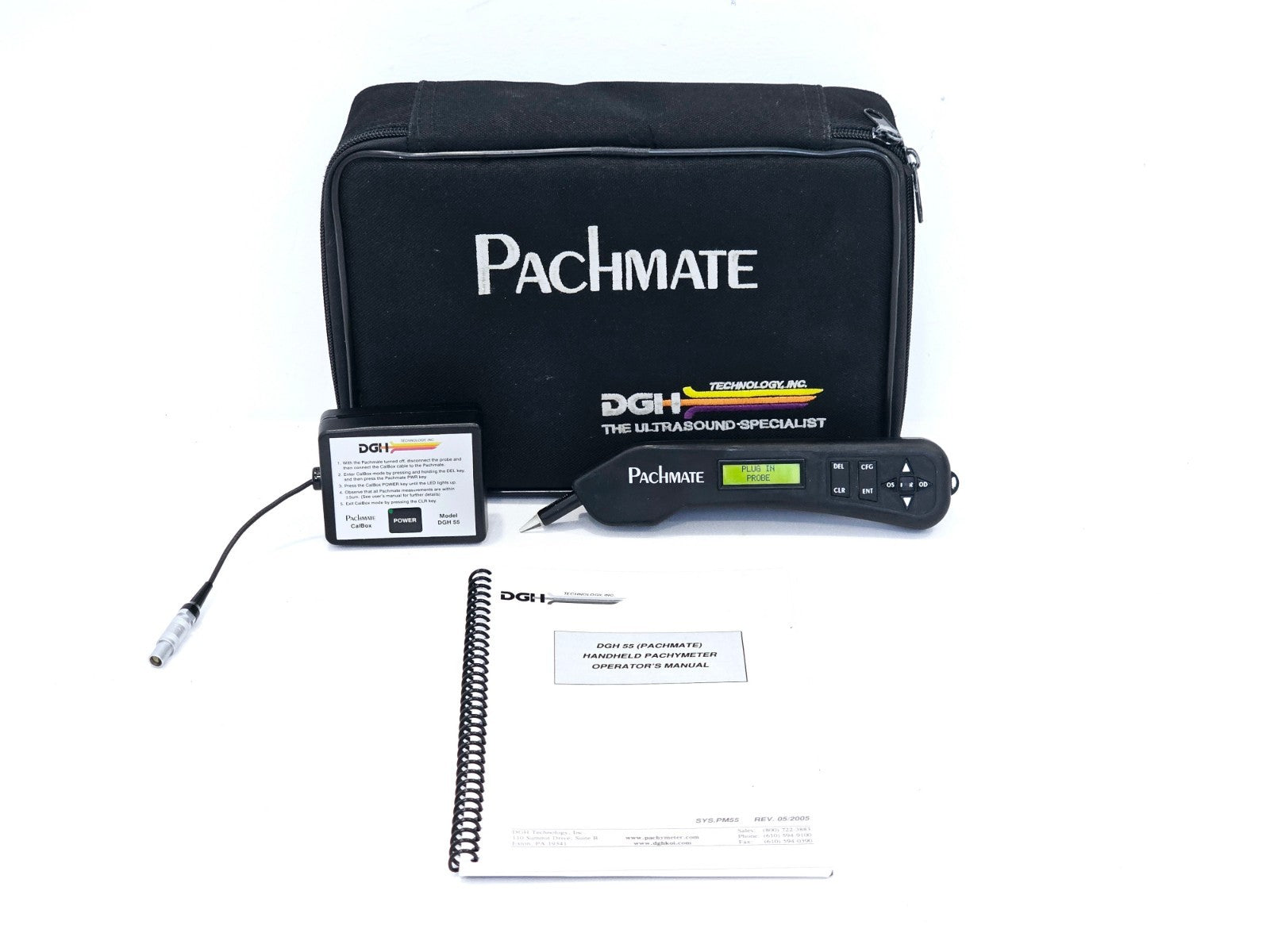 Pachmate DGH 55 Ultrasonic Pachymeter with Calibrator and Carry Case