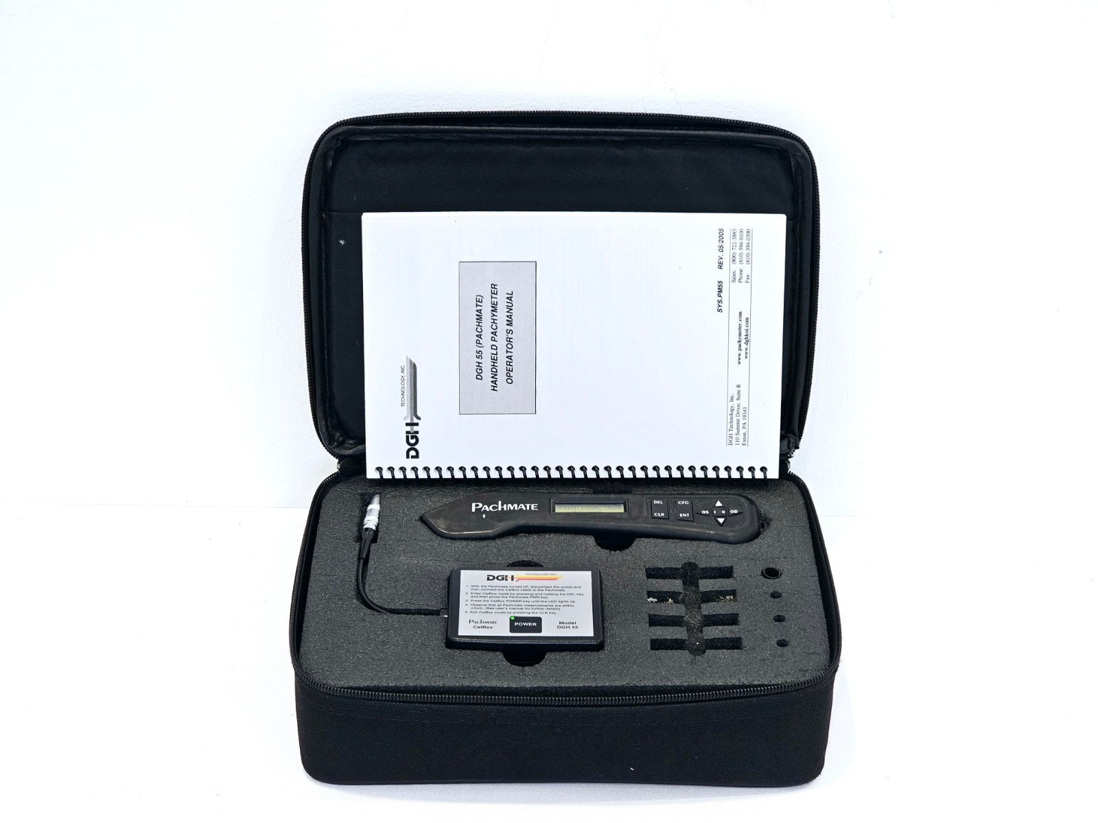 Pachmate DGH 55 Ultrasonic Pachymeter with Calibrator and Carry Case