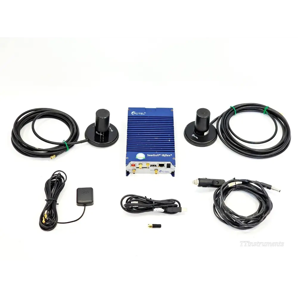 PCTEL SeeGull IBflex 08900S-E scanning receiver full kit with 2 mag-mount antennas, GPS antenna, USB cable, car charger and Wi-Fi dongle