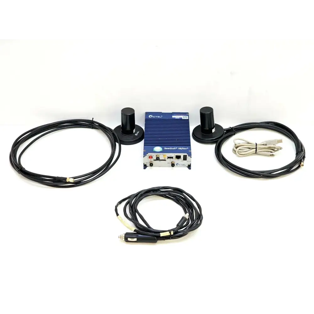 PCTEL SeeGull IBflex 08900S scanning receiver front view showing RF ports and LED indicators
