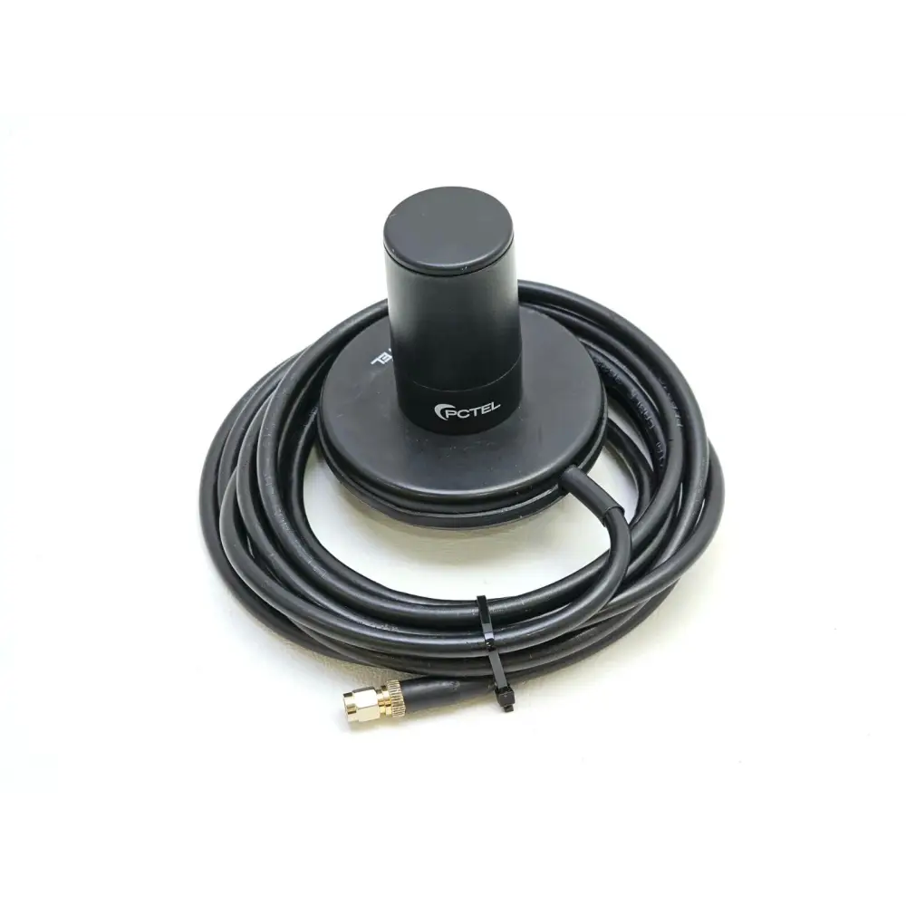 PCTEL SeeGull IBflex 570–3800 MHz scanner angled three-quarter view showing dual RF connectors