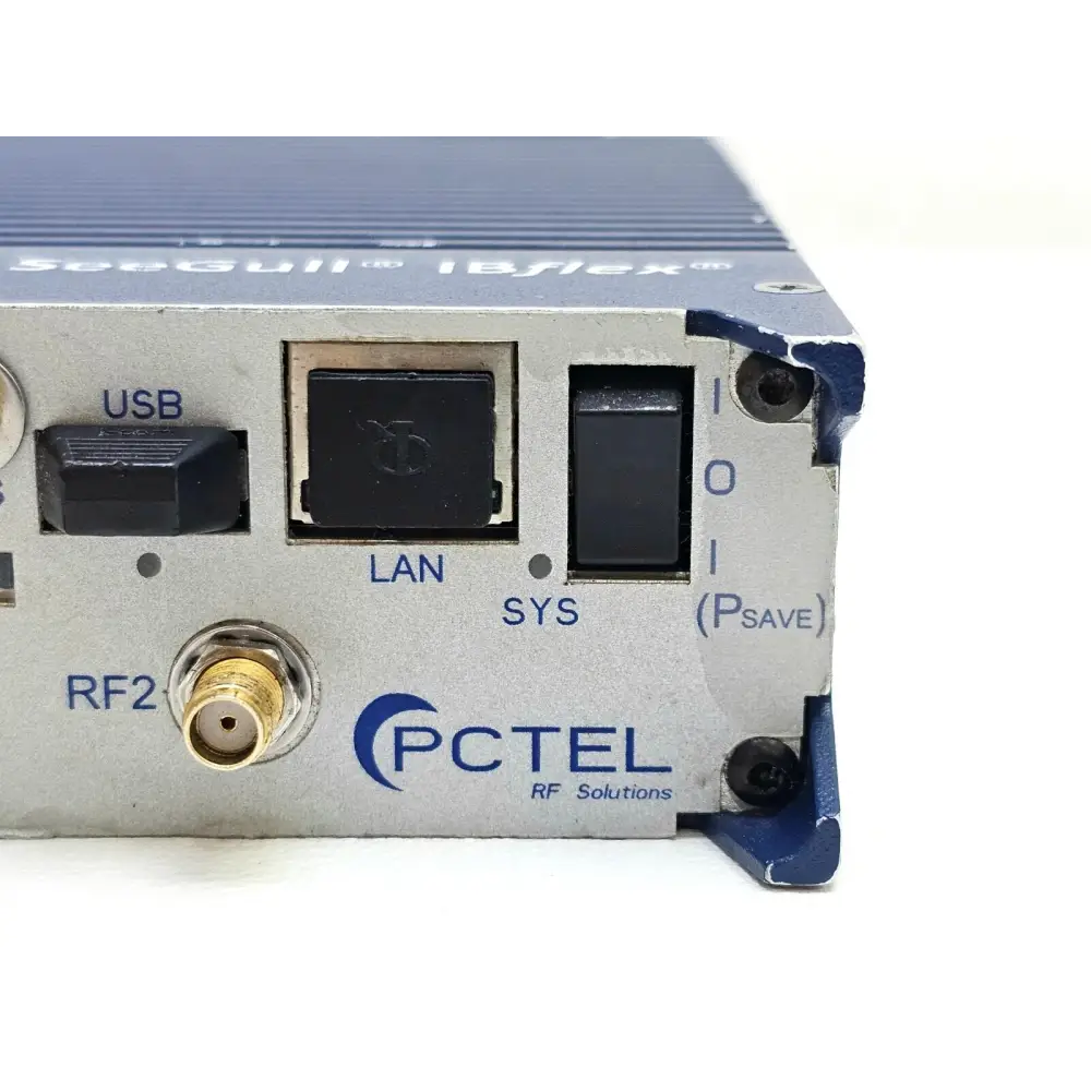 PCTEL SeeGull IBflex protocol and band summary screen showing LTE and GSM option counts