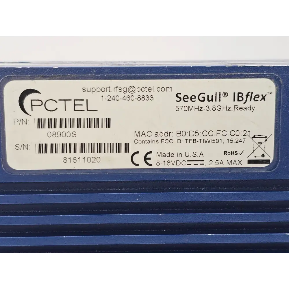 PCTEL SeeGull IBflex 570MHz-3.8GHz Scanning Receiver 08900S LTE TD/FD-LTE