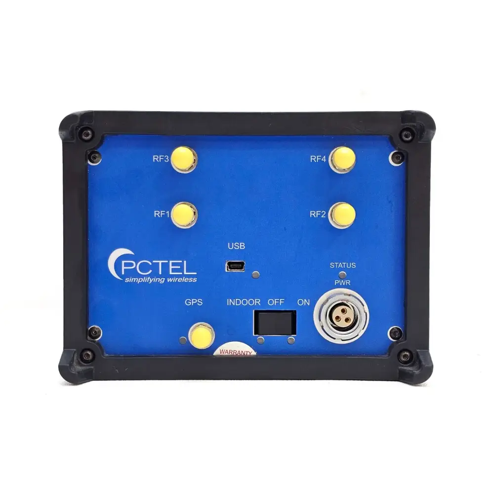 PCTEL MXflex 07904S-U scanner top view displaying connector layout and port labelling