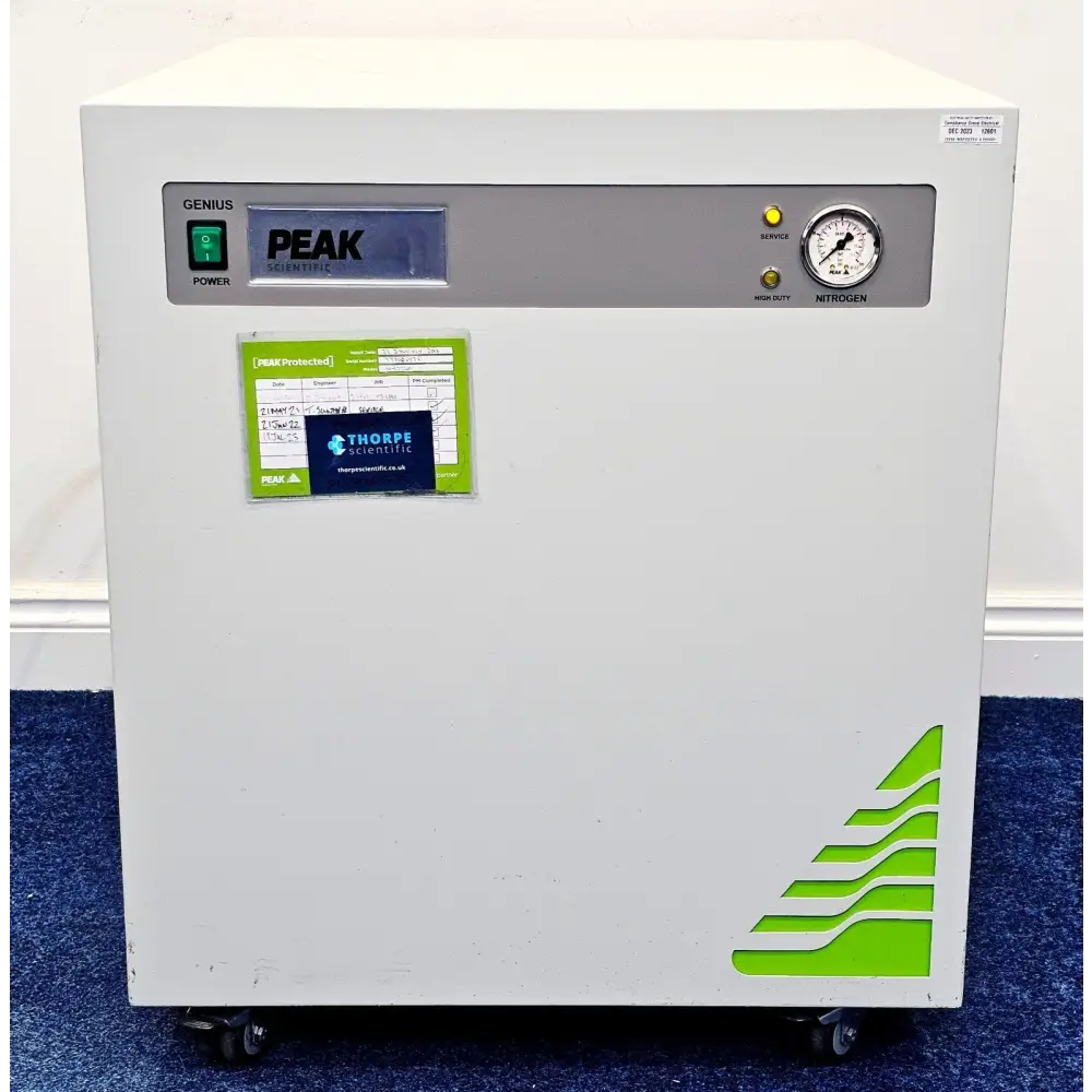 Peak Scientific Instruments Genius NM32LA Nitrogen Generator front view, MFD 2018
