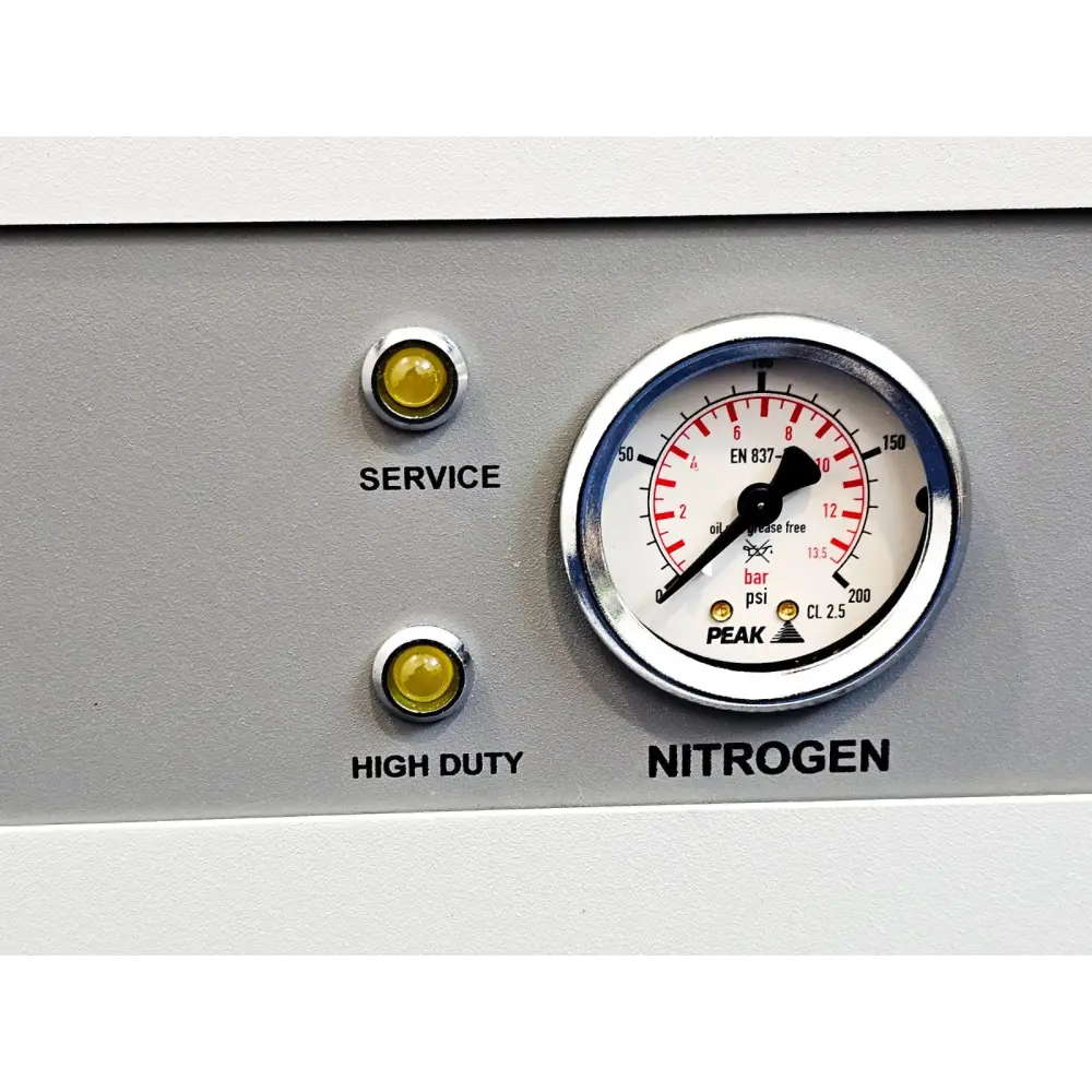 Peak Scientific Genius NM32LA Nitrogen Generator angled three-quarter view