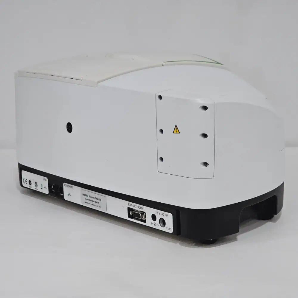 Perkin Elmer Spectrum TWO LITA base showing intact desiccant seals