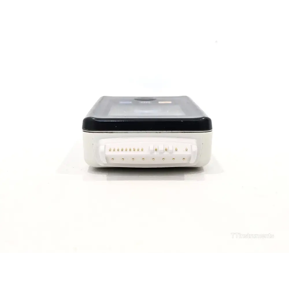 Philips IntelliVue MX40-2B4 top edge view showing multi-pin docking and charging connector interface