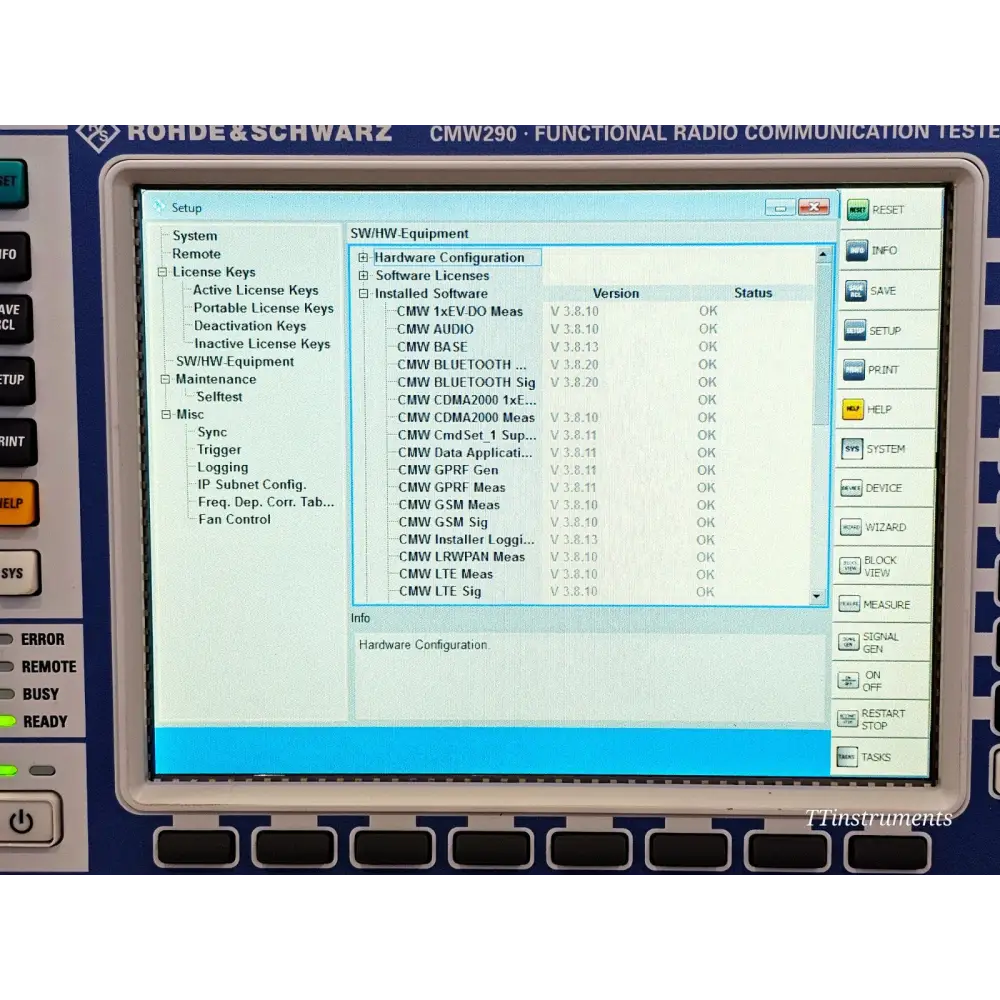 Rohde & Schwarz CMW290 Radio Communication Tester 1201.0002K29 RF Test Signal +