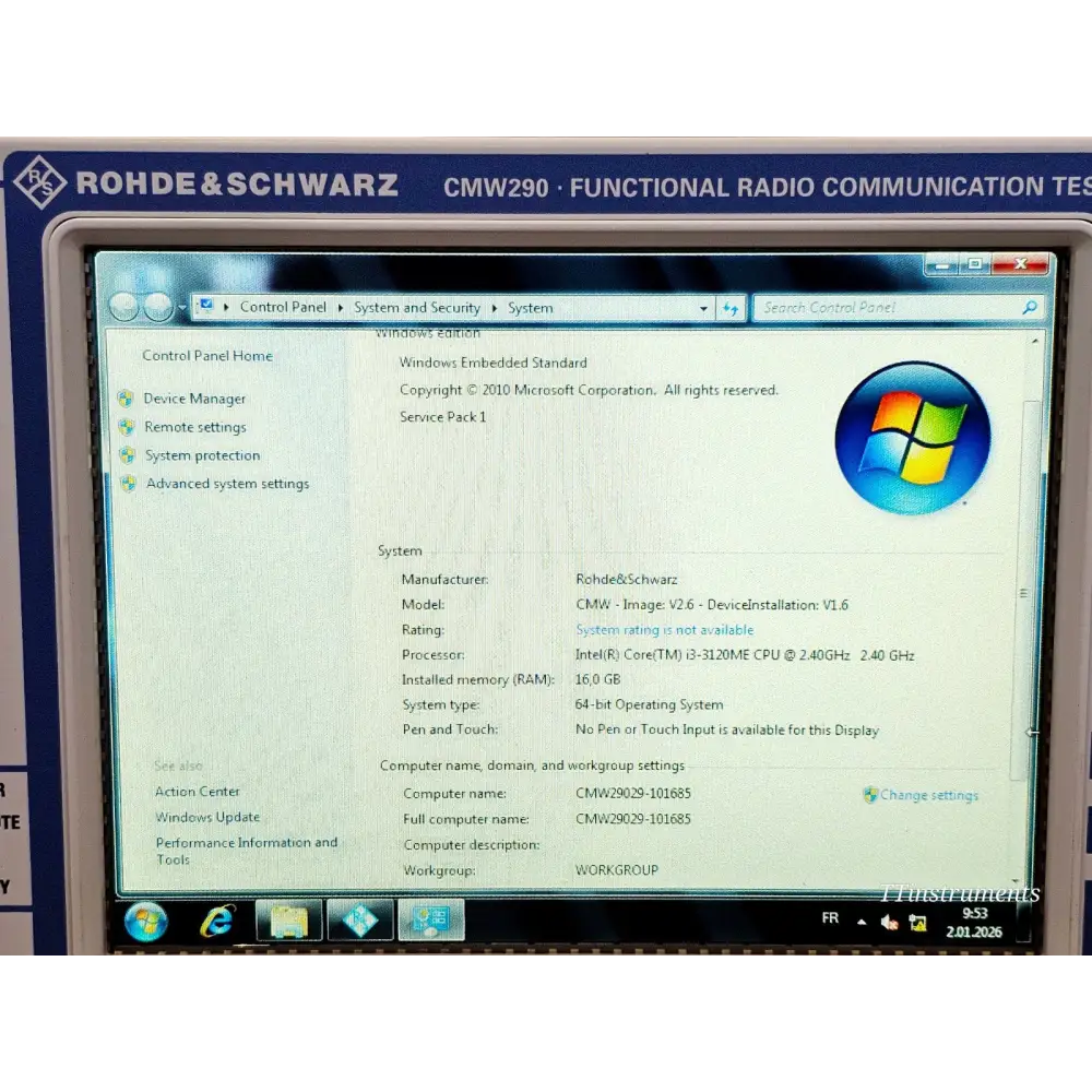 Rohde & Schwarz CMW290 Radio Communication Tester 1201.0002K29 RF Test Signal +