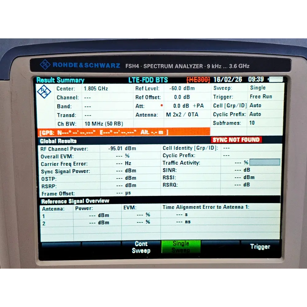 Rohde & Schwarz FSH4 Spectrum Analyzer 9 kHz - 3.6 GHz Options K40 K44 K5013