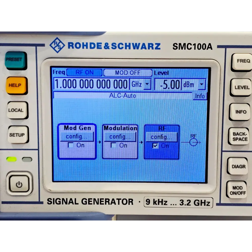Rohde & Schwarz SMC100A 9 khz - 3.2 GHz Signal Generator SMC-B103 Option R&S SMC