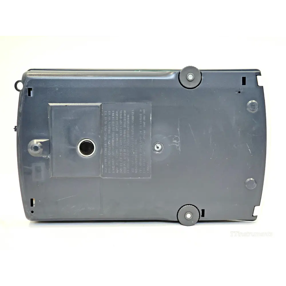 Sartorius SECURA6101-1CEU bottom view showing grey plastic base, levelling feet, and regulatory label