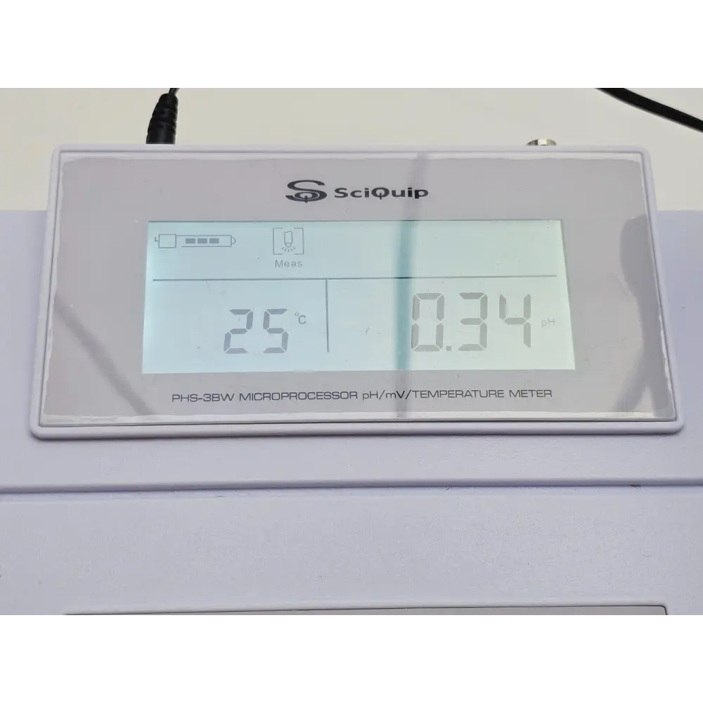 SciQuip PHS-3BW power adapter and included accessories laid out