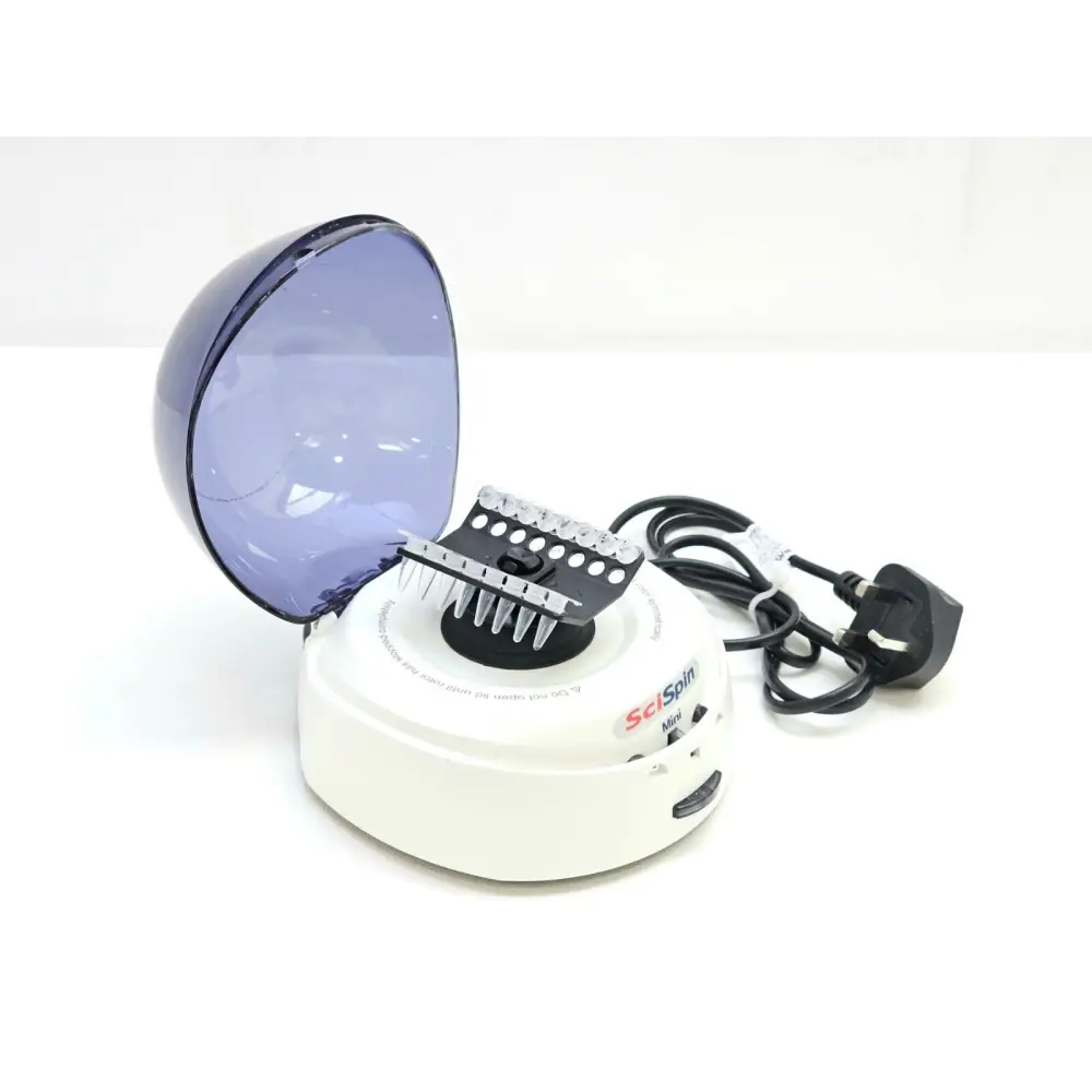 SciSpin Mini Centrifuge 9011001012 top view with rotor and microtube slots visible