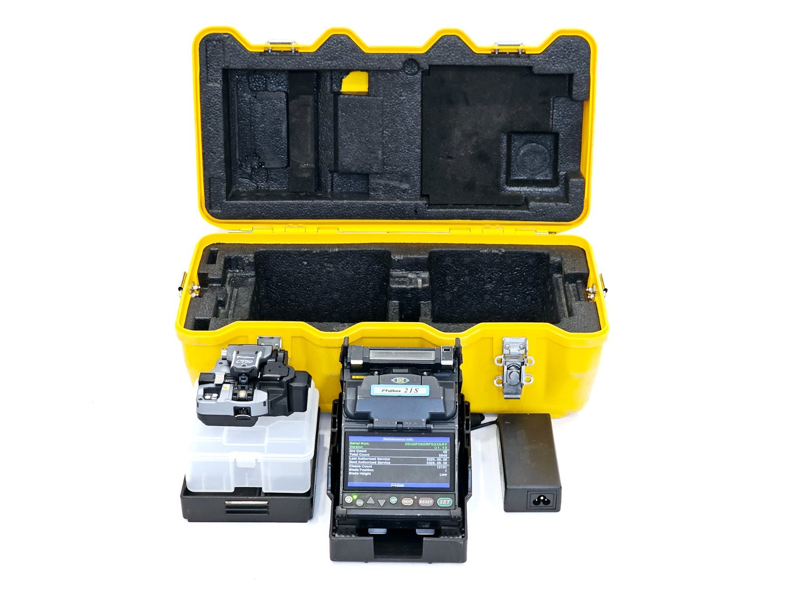 Serviced Fujikura 21S SM MM Fiber Fusion Splicer CT-50 Cleaver ARC 5849 FSM 22S