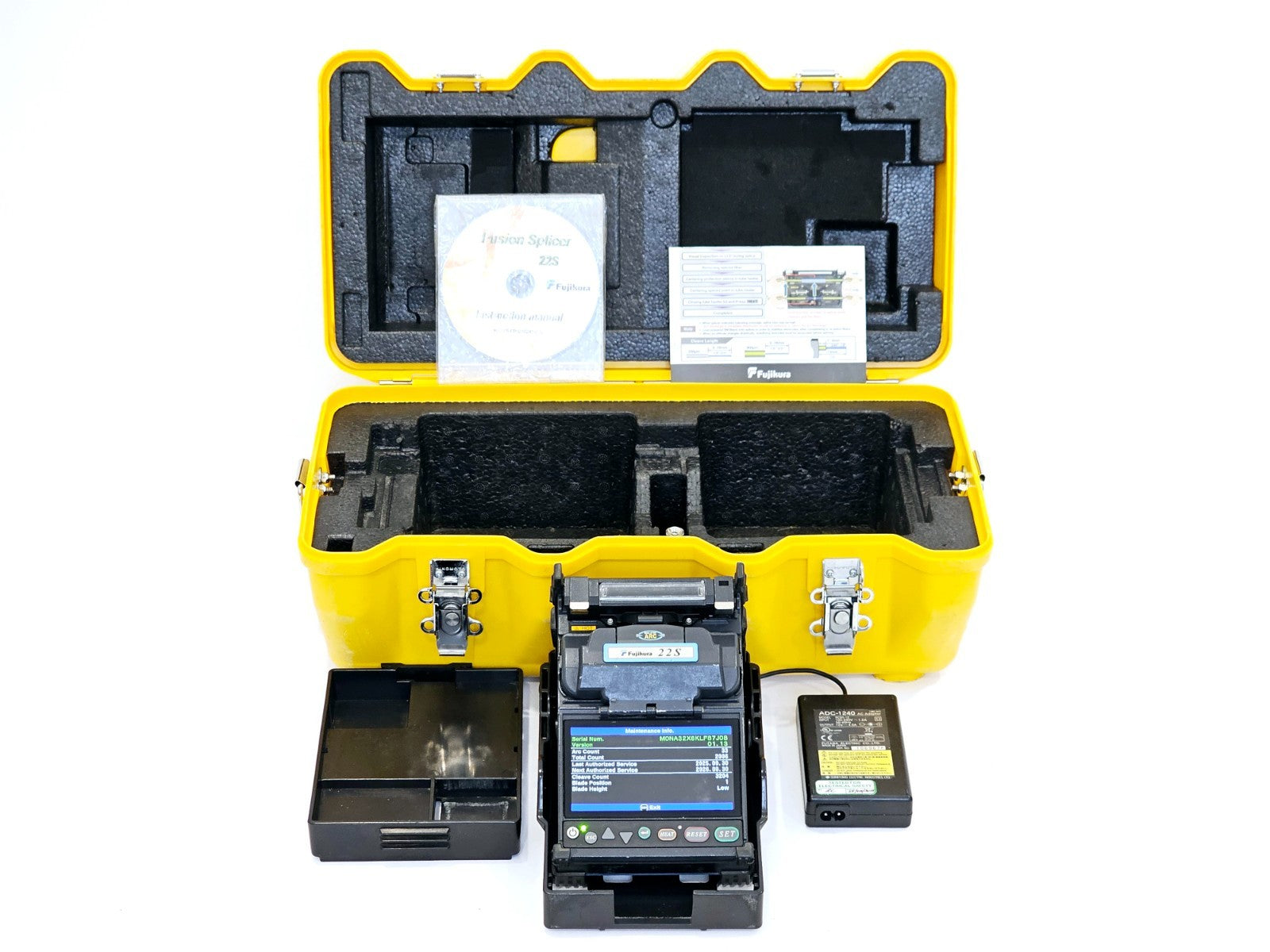 Serviced Fujikura 22S SM MM Fiber Fusion Splicer ARC 2006 FSM 22S.