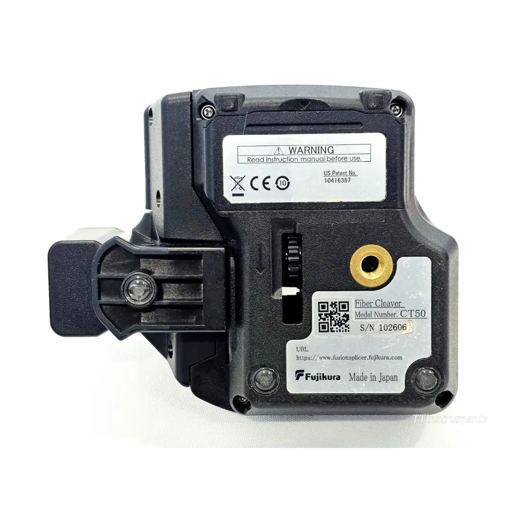 Fujikura FSM-22S label and serial number detail showing ARC count and unit identification