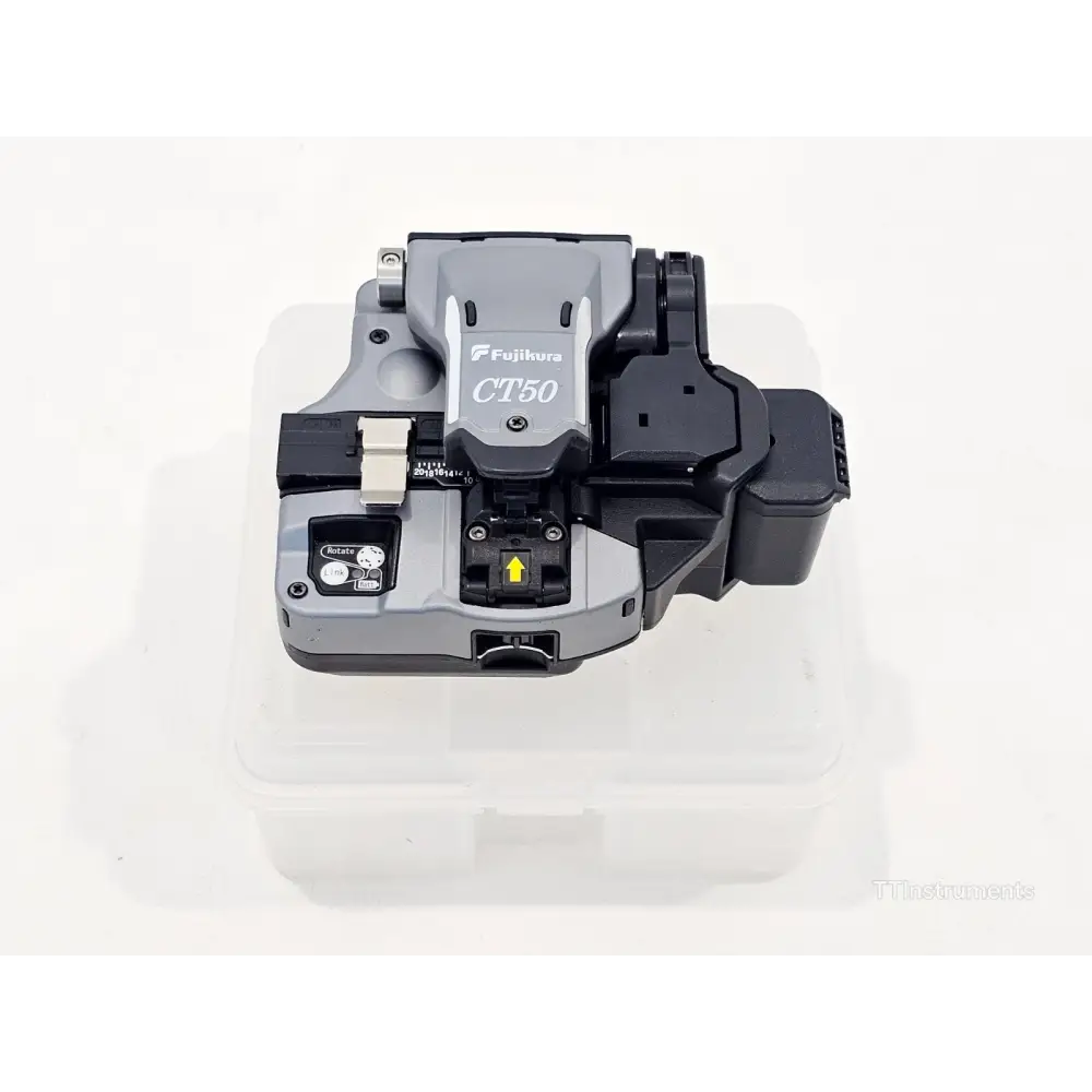 Fujikura CT-50 high-precision fibre cleaver with AD50 guide plate and replacement blade