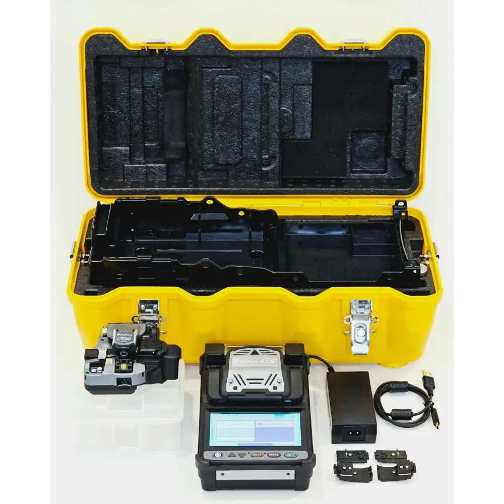 Fujikura 41S Active Cladding Fusion Splicer front view with 5-inch TFT touchscreen