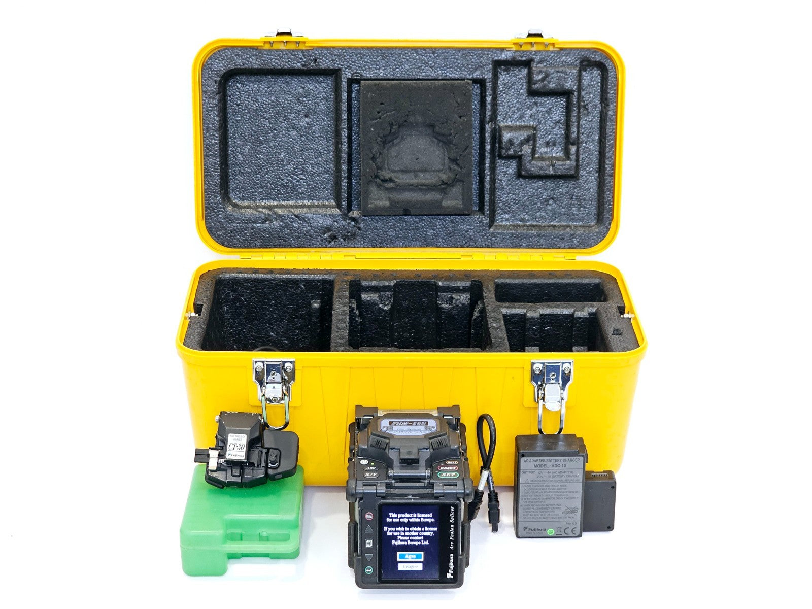 Serviced Fujikura 60S FSM-60S Fiber Optic SM MM Splicer ARC 19638 CT-30 Cleaver
