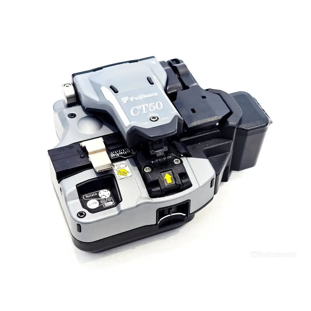 Fujikura 70S+ splicer side profile showing port and control layout