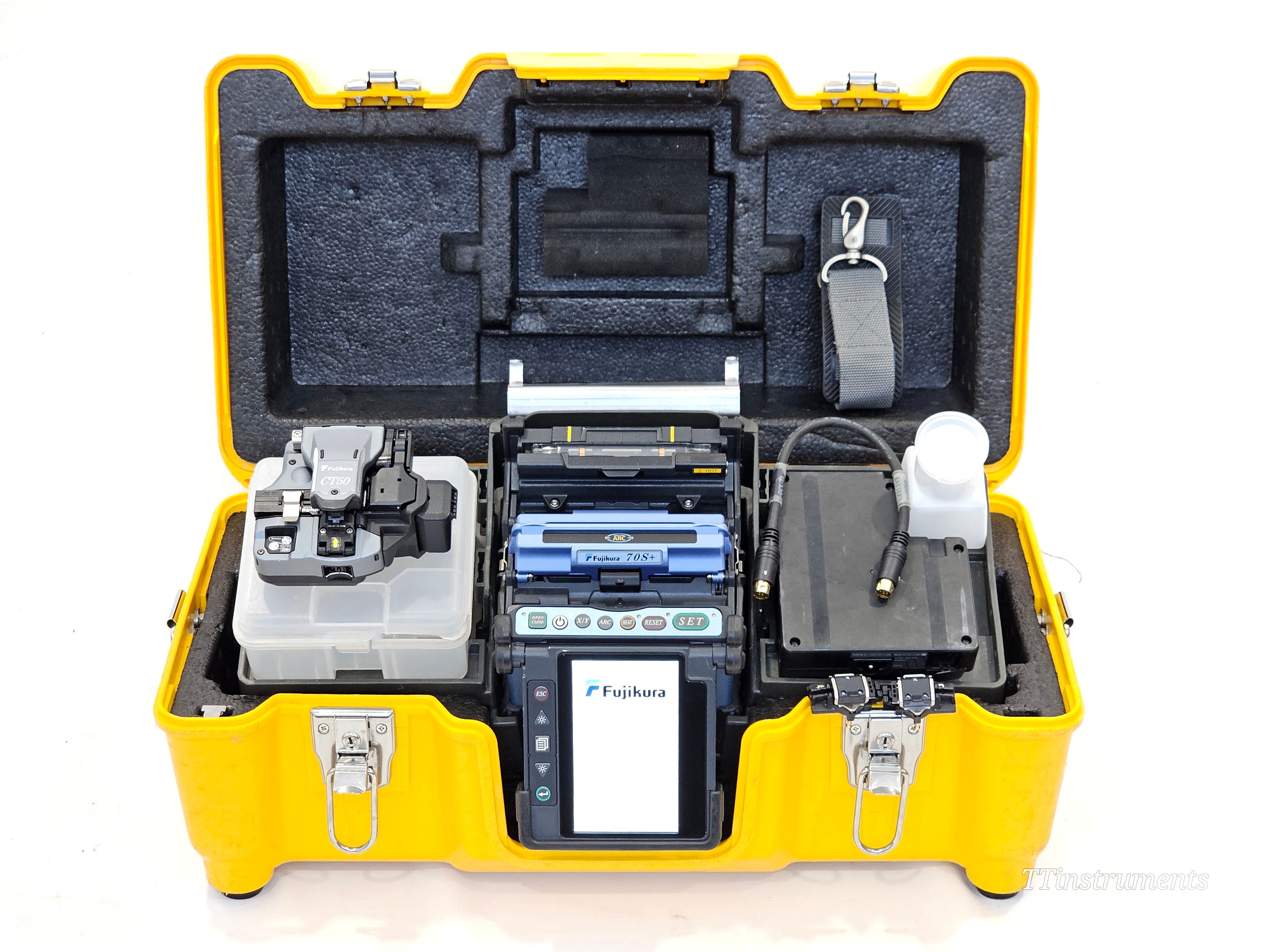 Serviced Fujikura 70S+ Fiber Optic Fusion Splicer SM MM ARC 8346 CT-50 Cleaver