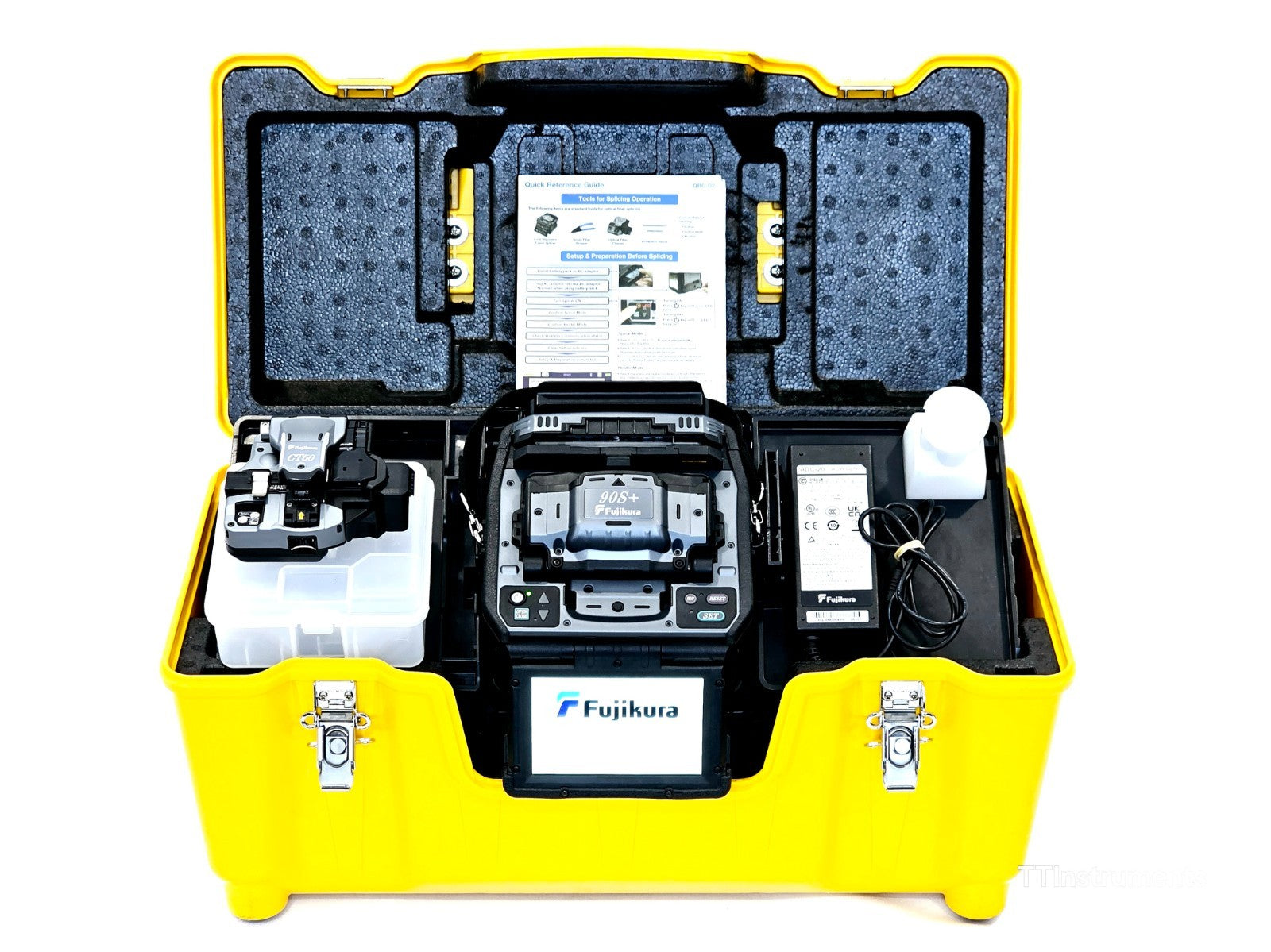 Serviced Fujikura 90S+ Core Alignment Fusion Splicer + CT-50 Cleaver ARC 3971