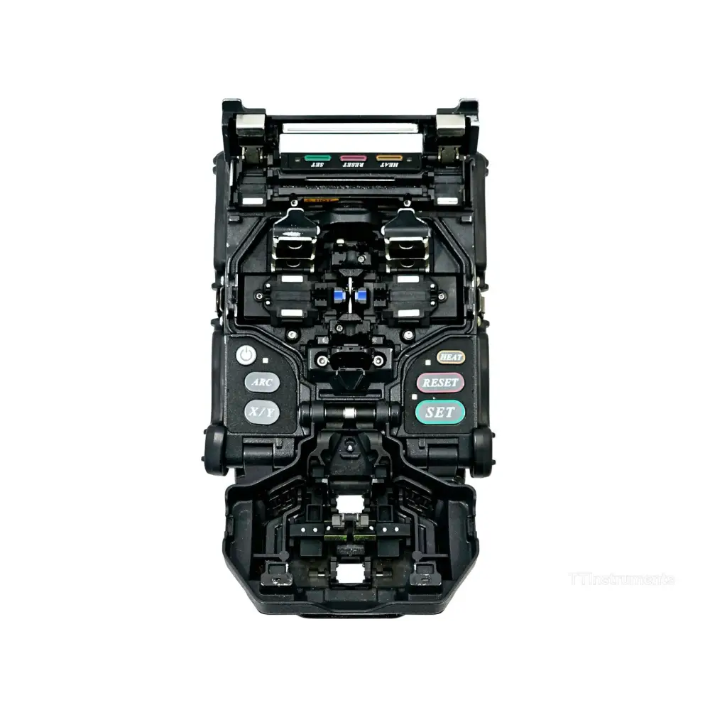 Fujikura FSM-60S splicer right side view showing port connections and controls