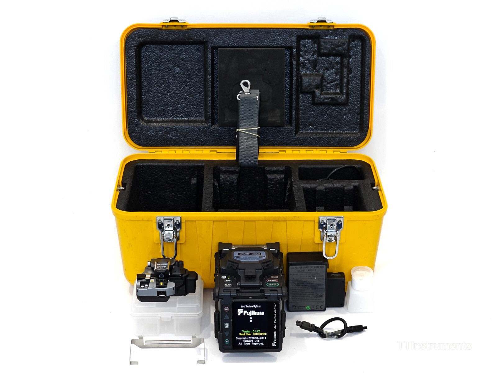Serviced Fujikura FSM-60S Fiber Optic SM MM Splicer ARC 27185 + CT50 Cleaver