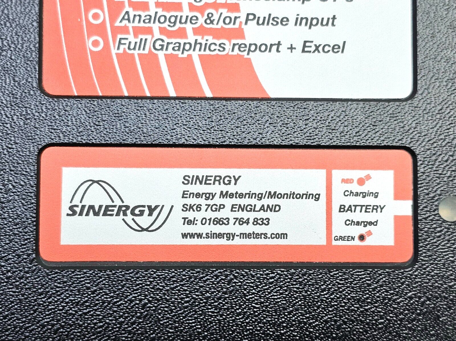 SINERGY e-TRacKER Mk2a/b Electricity & Energy Demand Monitor Recorder