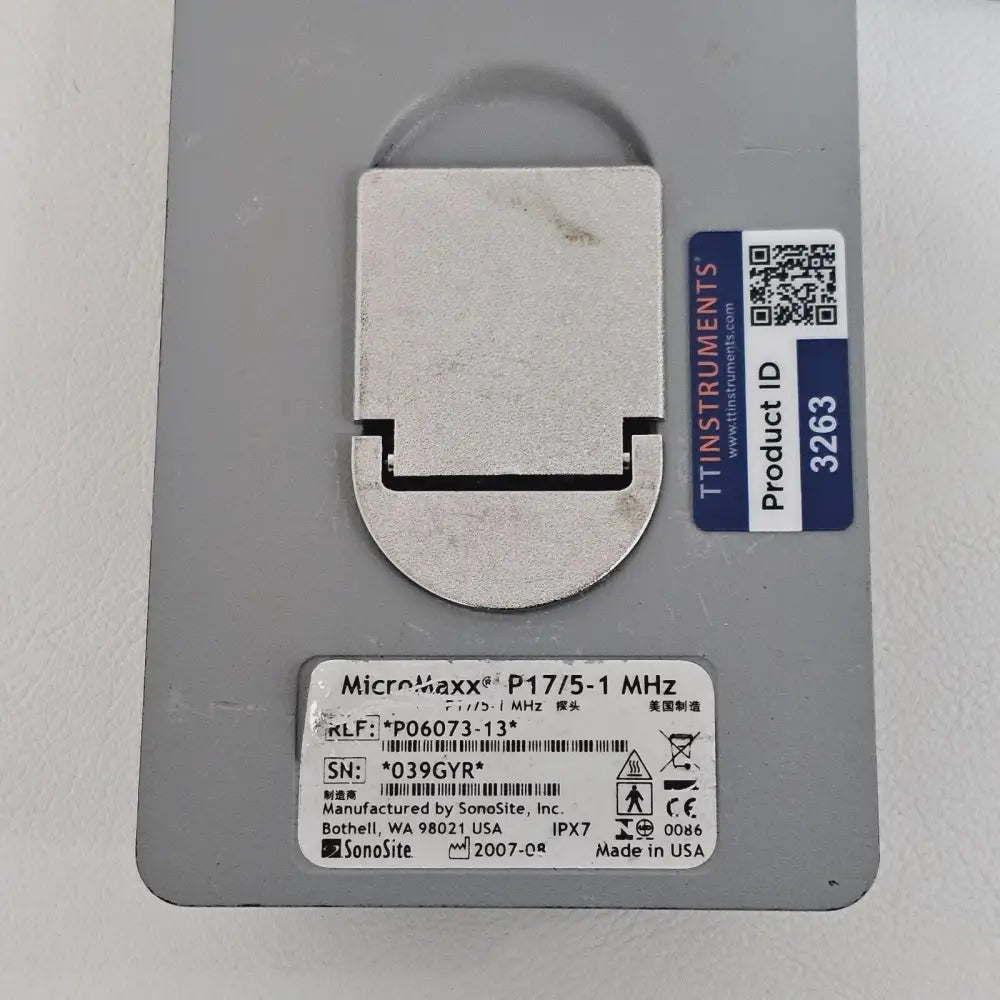 SonoSite P06073-13 transducer connector end detail