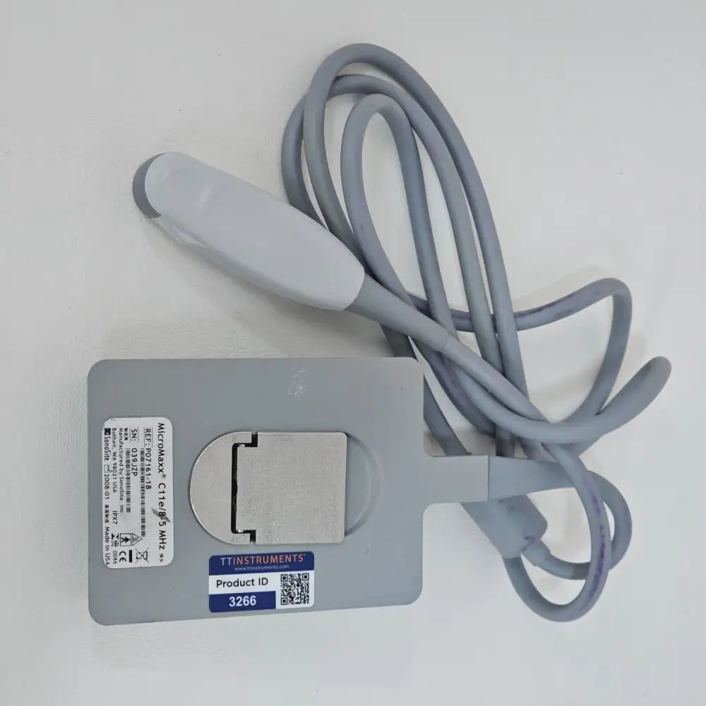 SonoSite C11e 8-5 MHz curved array transducer P07161-18 front view