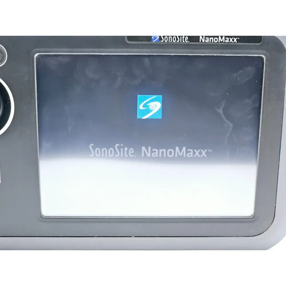 SonoSite NanoMaxx ultrasound system top view with transducer connector